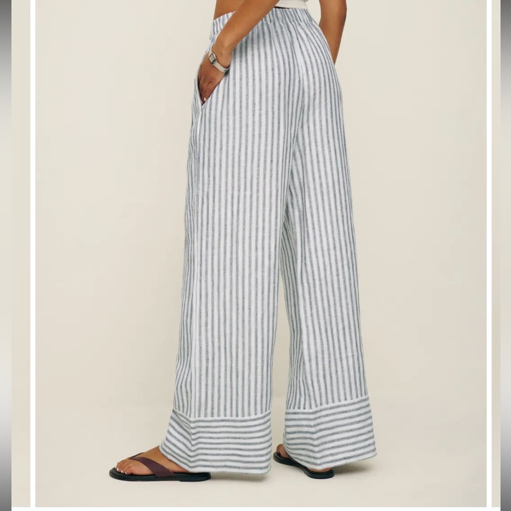 Reformation Ferdinando Linen Wide Leg Pants